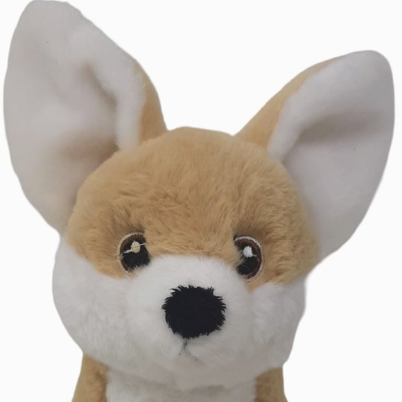 Aurora Fennec Fox Eco‎ Nation Zoo Tan White Stuffed Animal Plush Toy 8" - Picture 2 of 6